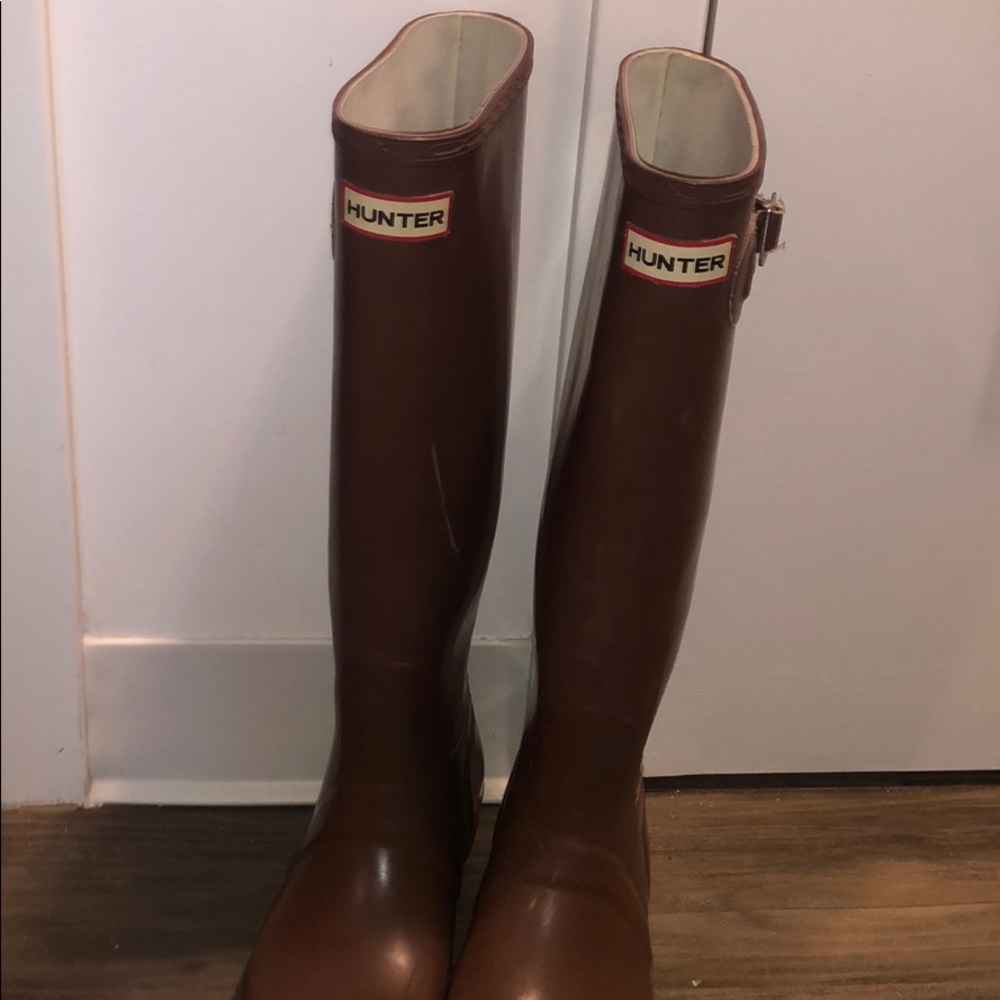 Red Hunter Rain boots